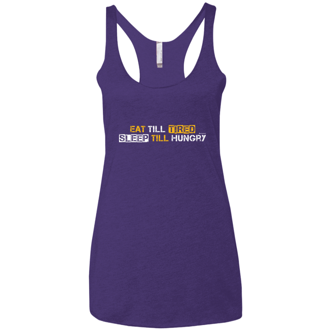 T-Shirts Purple Rush / X-Small Food Sleep Loop Women's Triblend Racerback Tank