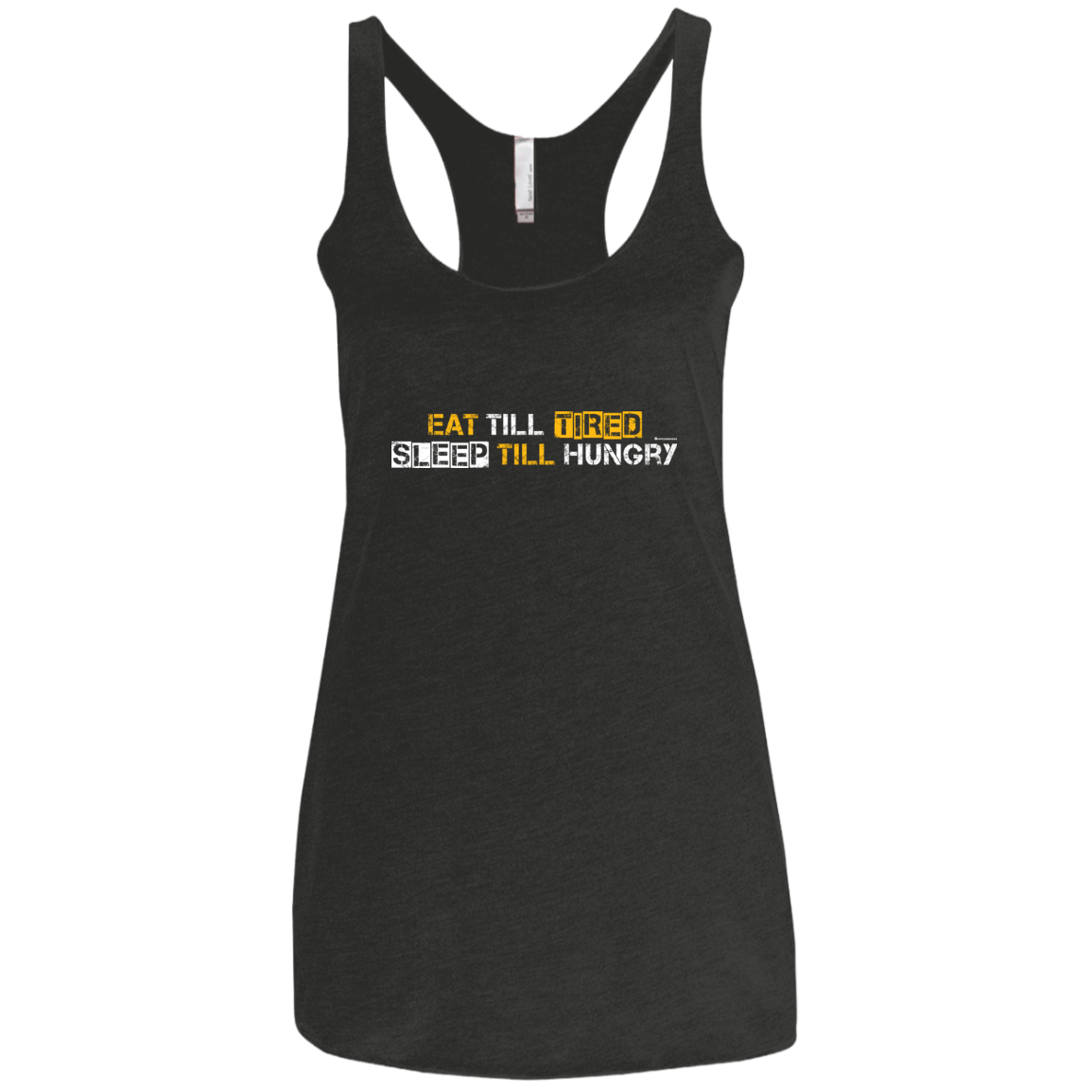 T-Shirts Vintage Black / X-Small Food Sleep Loop Women's Triblend Racerback Tank