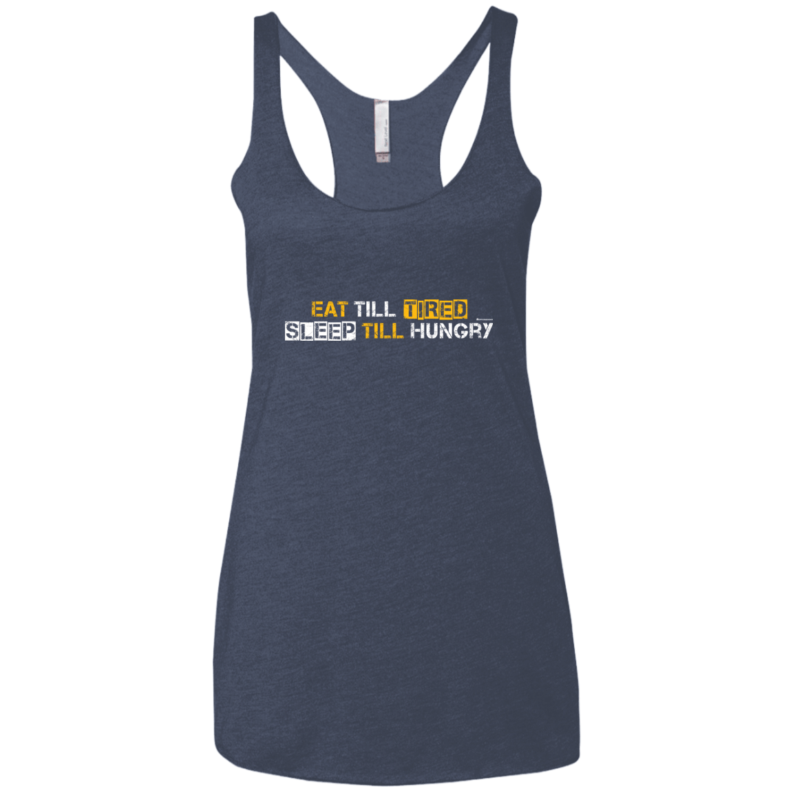 T-Shirts Vintage Navy / X-Small Food Sleep Loop Women's Triblend Racerback Tank
