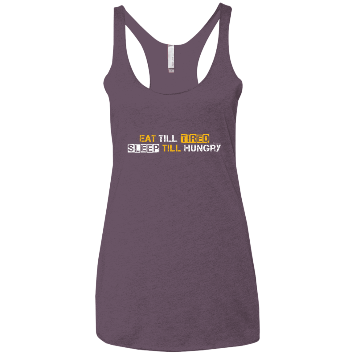 T-Shirts Vintage Purple / X-Small Food Sleep Loop Women's Triblend Racerback Tank