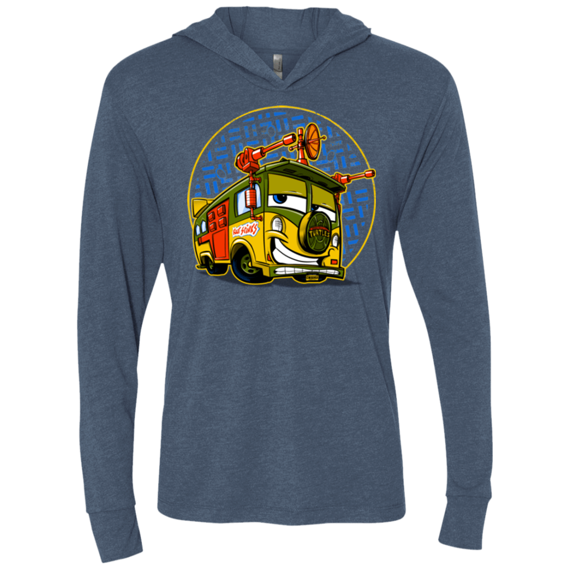 T-Shirts Indigo / X-Small Foot Stinks Triblend Long Sleeve Hoodie Tee