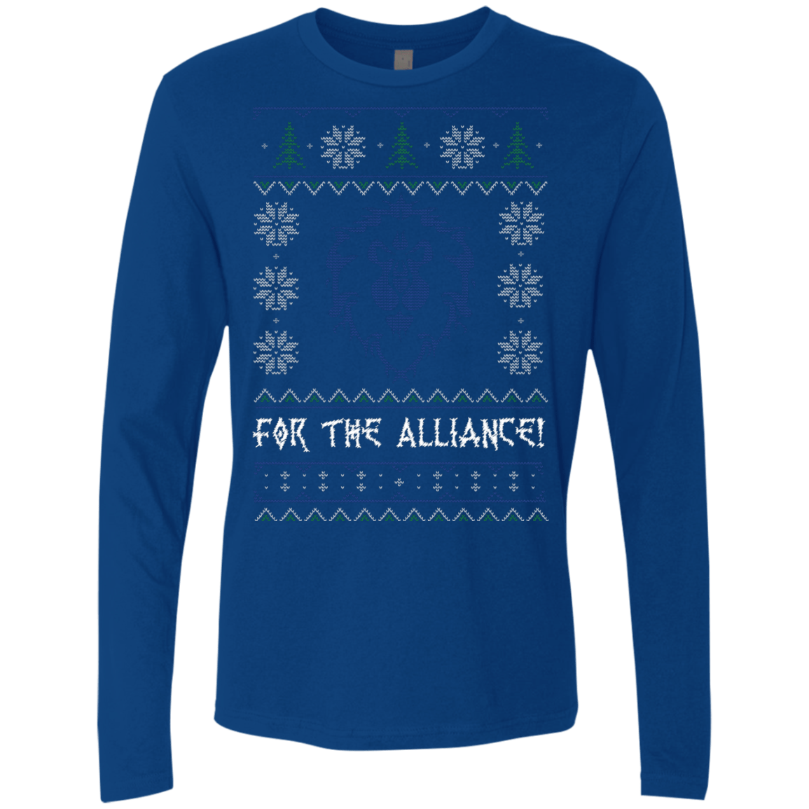T-Shirts Royal / Small For The Alliance Men's Premium Long Sleeve