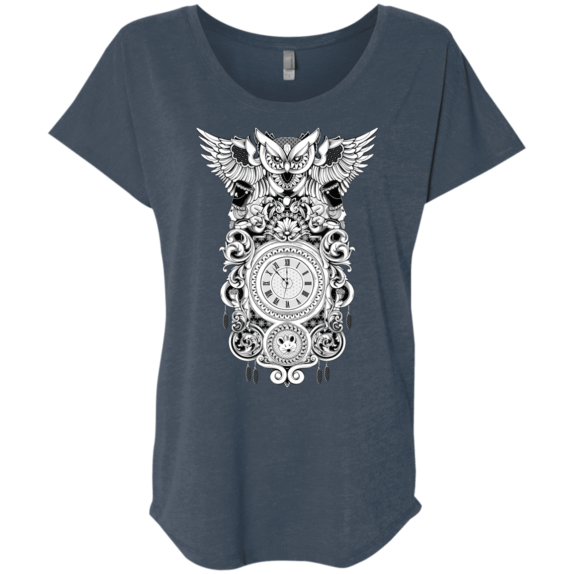 T-Shirts Indigo / X-Small Forbidden Dream Triblend Dolman Sleeve