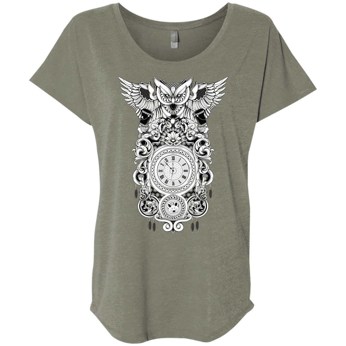T-Shirts Venetian Grey / X-Small Forbidden Dream Triblend Dolman Sleeve