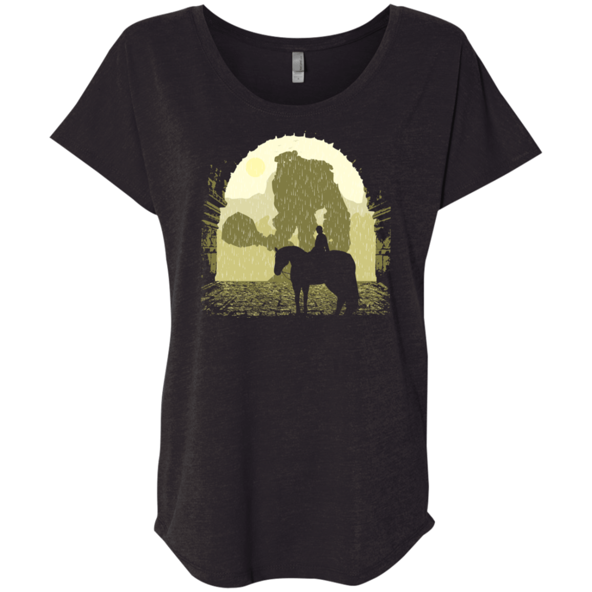 T-Shirts Vintage Black / X-Small Forbidden Lands Triblend Dolman Sleeve