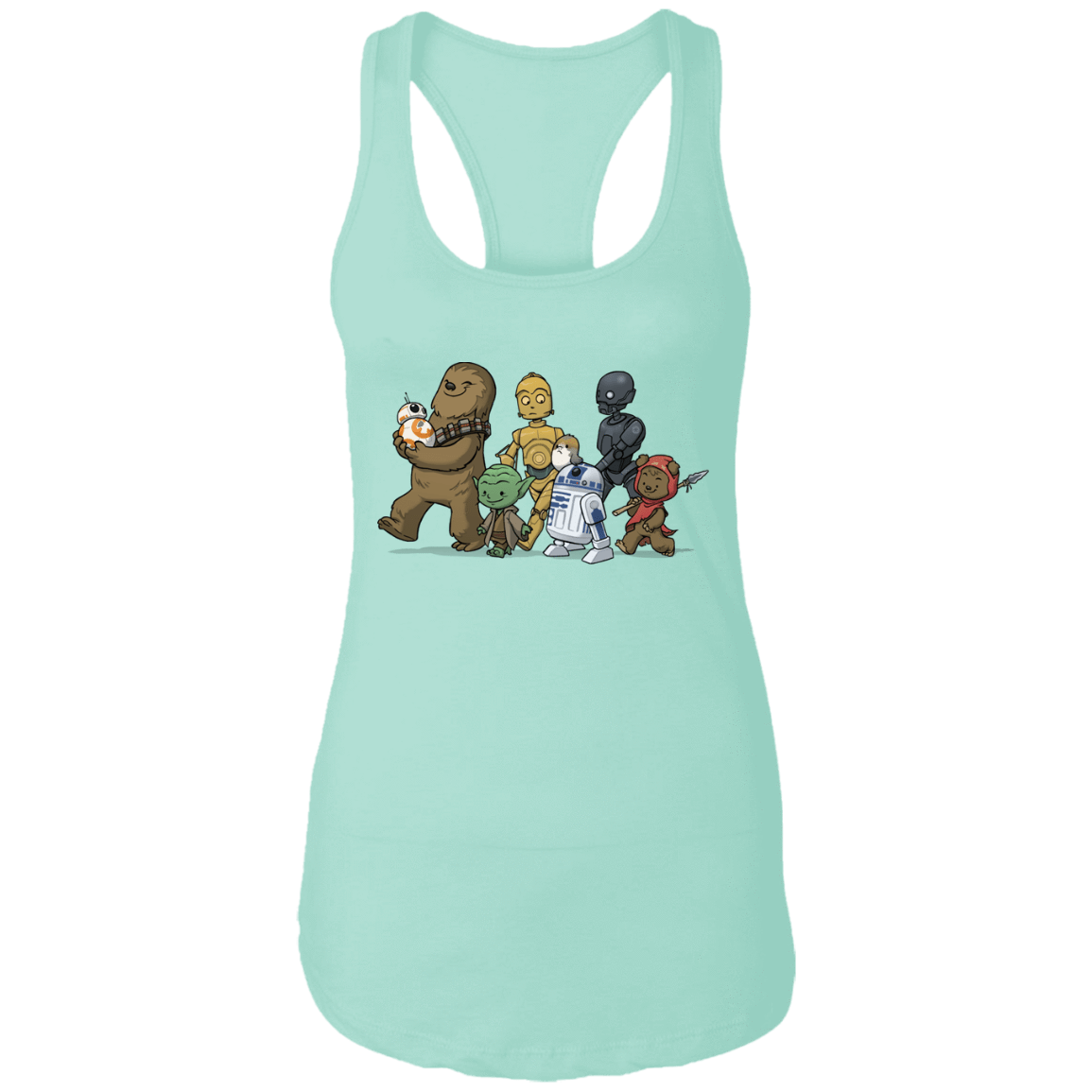 T-Shirts Mint / X-Small Force Friends Women's Premium Racerback Tank