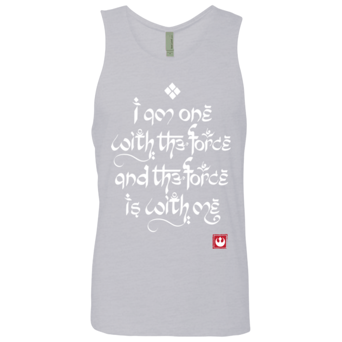 T-Shirts Heather Grey / Small Force Mantra White Men's Premium Tank Top