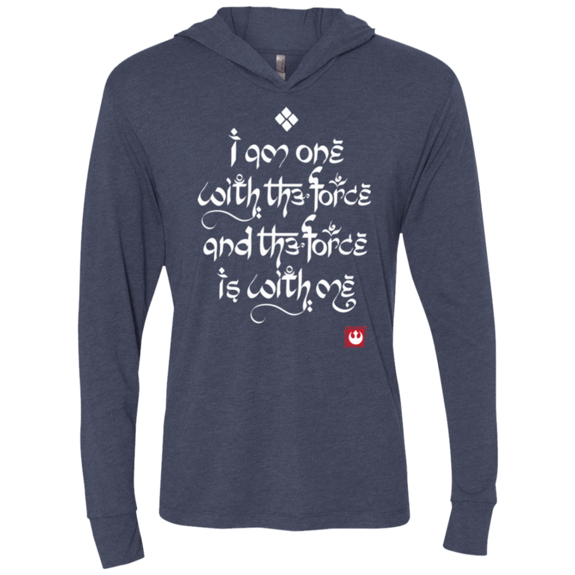 T-Shirts Vintage Navy / X-Small Force Mantra White Triblend Long Sleeve Hoodie Tee