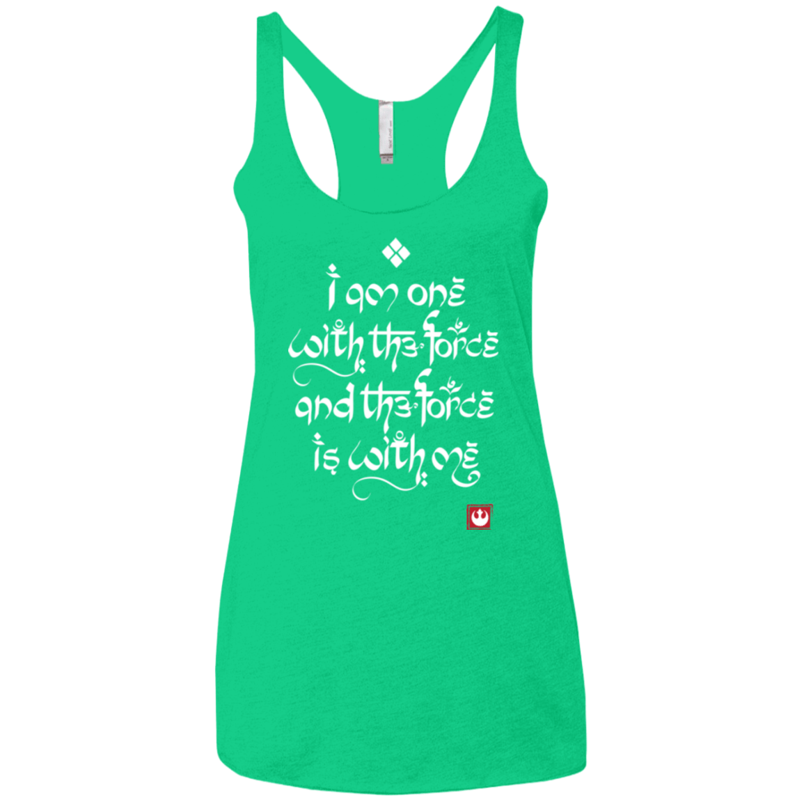 T-Shirts Envy / X-Small Force Mantra White Women's Triblend Racerback Tank