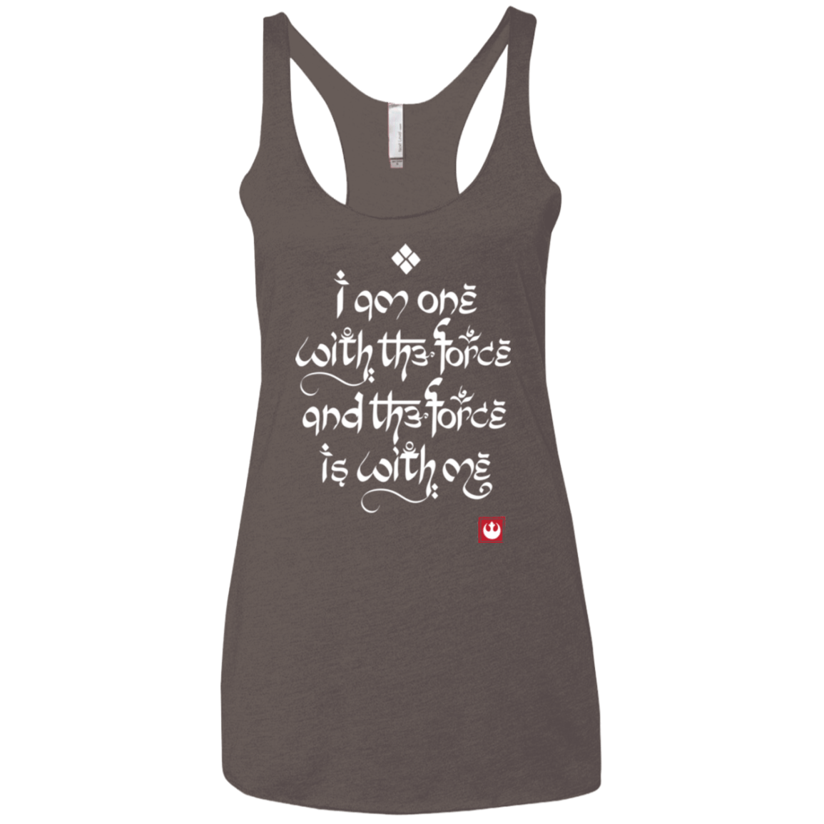 T-Shirts Macchiato / X-Small Force Mantra White Women's Triblend Racerback Tank