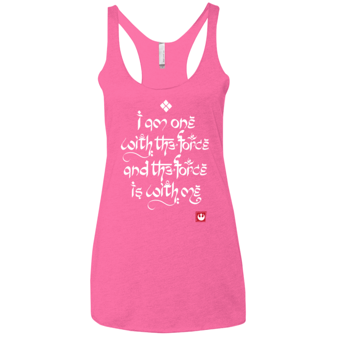 T-Shirts Vintage Pink / X-Small Force Mantra White Women's Triblend Racerback Tank