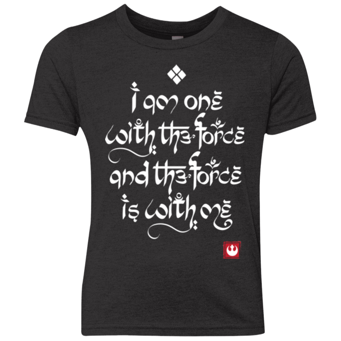 T-Shirts Vintage Black / YXS Force Mantra White Youth Triblend T-Shirt