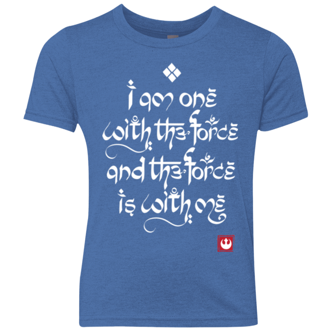 T-Shirts Vintage Royal / YXS Force Mantra White Youth Triblend T-Shirt