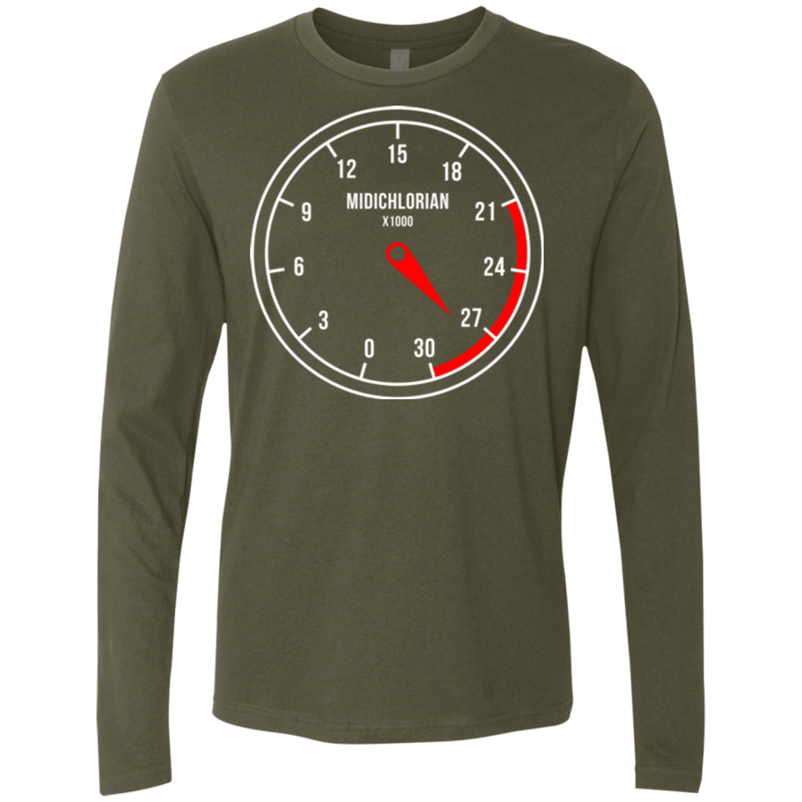 T-Shirts Military Green / Small Force Meter Men's Premium Long Sleeve