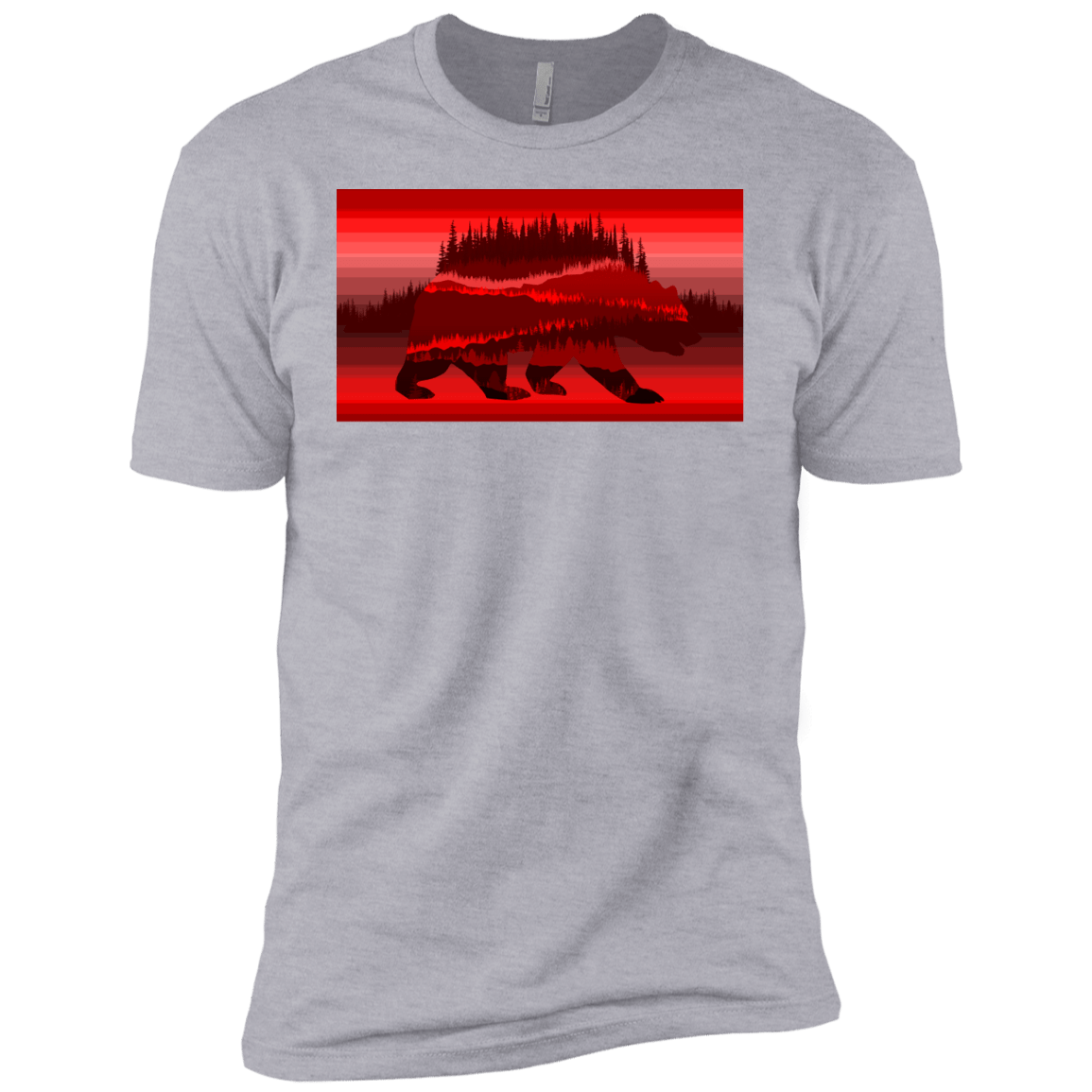 T-Shirts Heather Grey / YXS Forest Bear Boys Premium T-Shirt