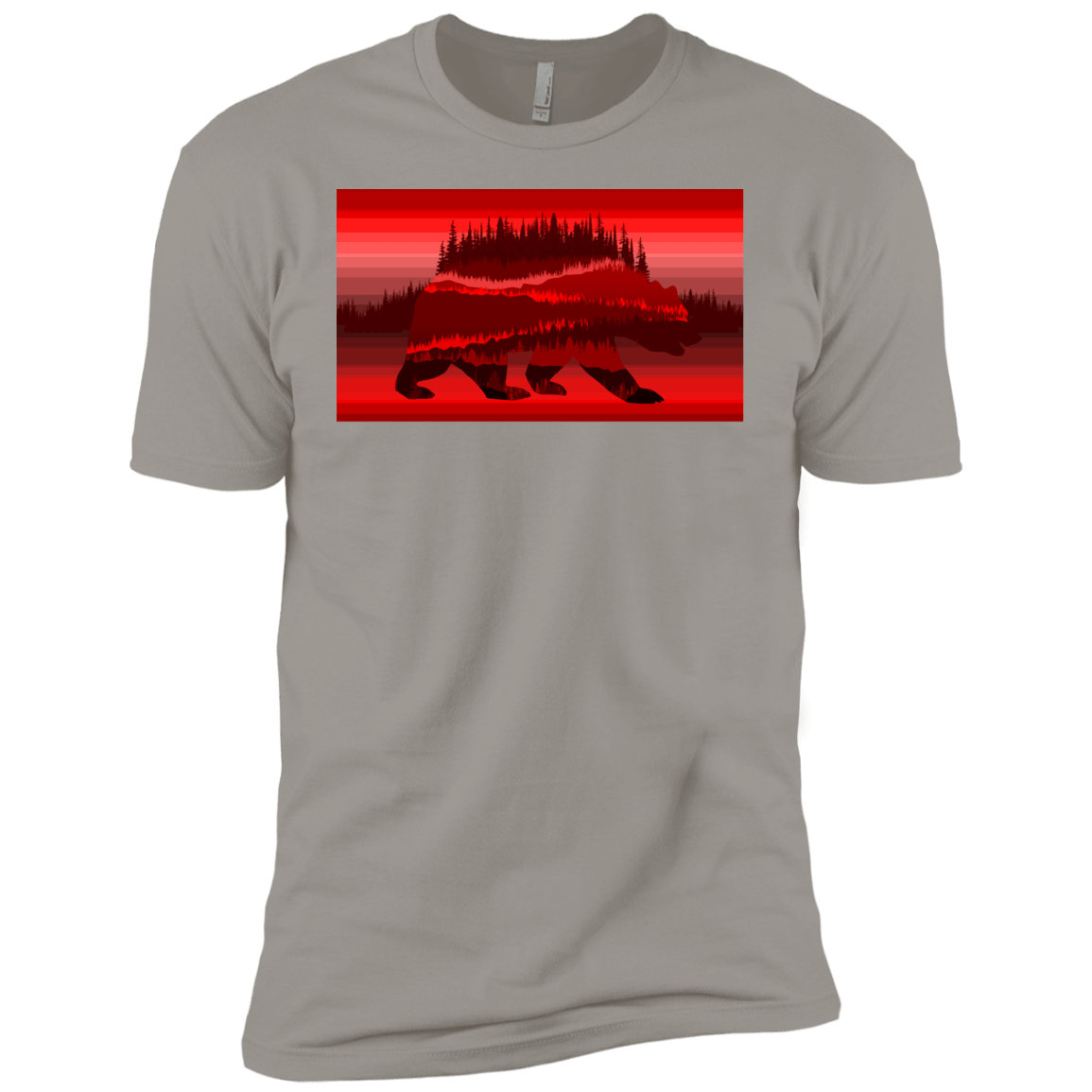 T-Shirts Light Grey / YXS Forest Bear Boys Premium T-Shirt