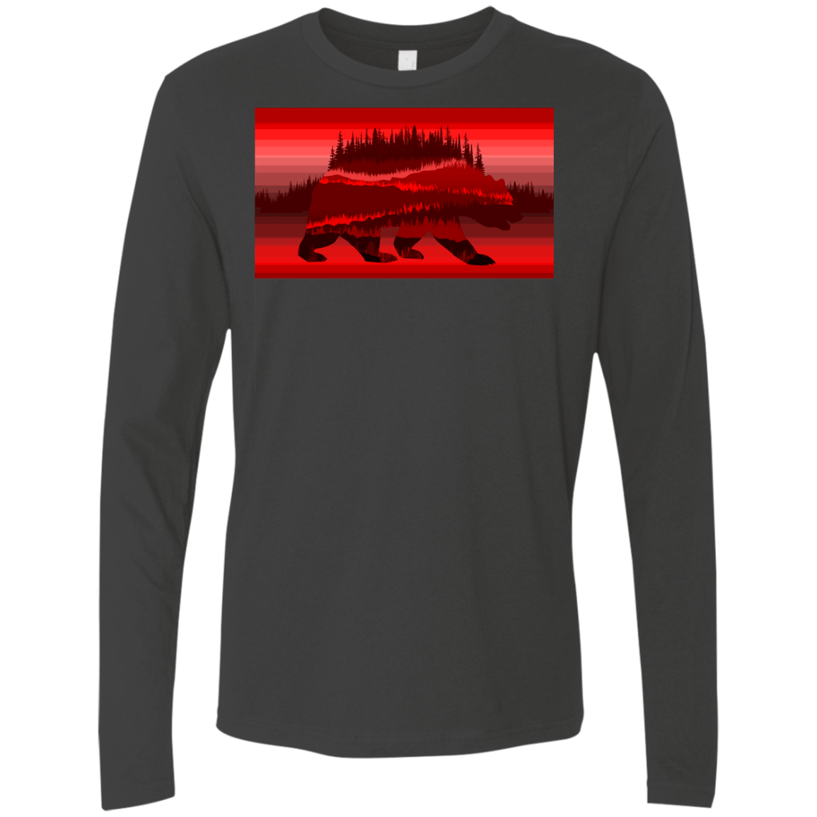 T-Shirts Heavy Metal / S Forest Bear Men's Premium Long Sleeve