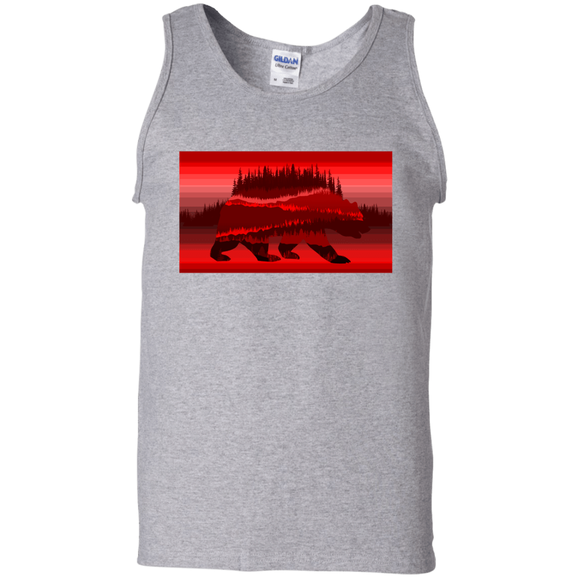 T-Shirts Sport Grey / S Forest Bear Men's Tank Top