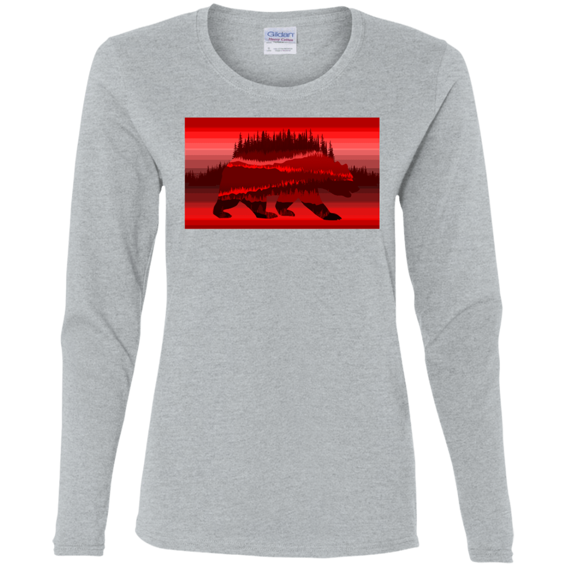 T-Shirts Sport Grey / S Forest Bear Women's Long Sleeve T-Shirt