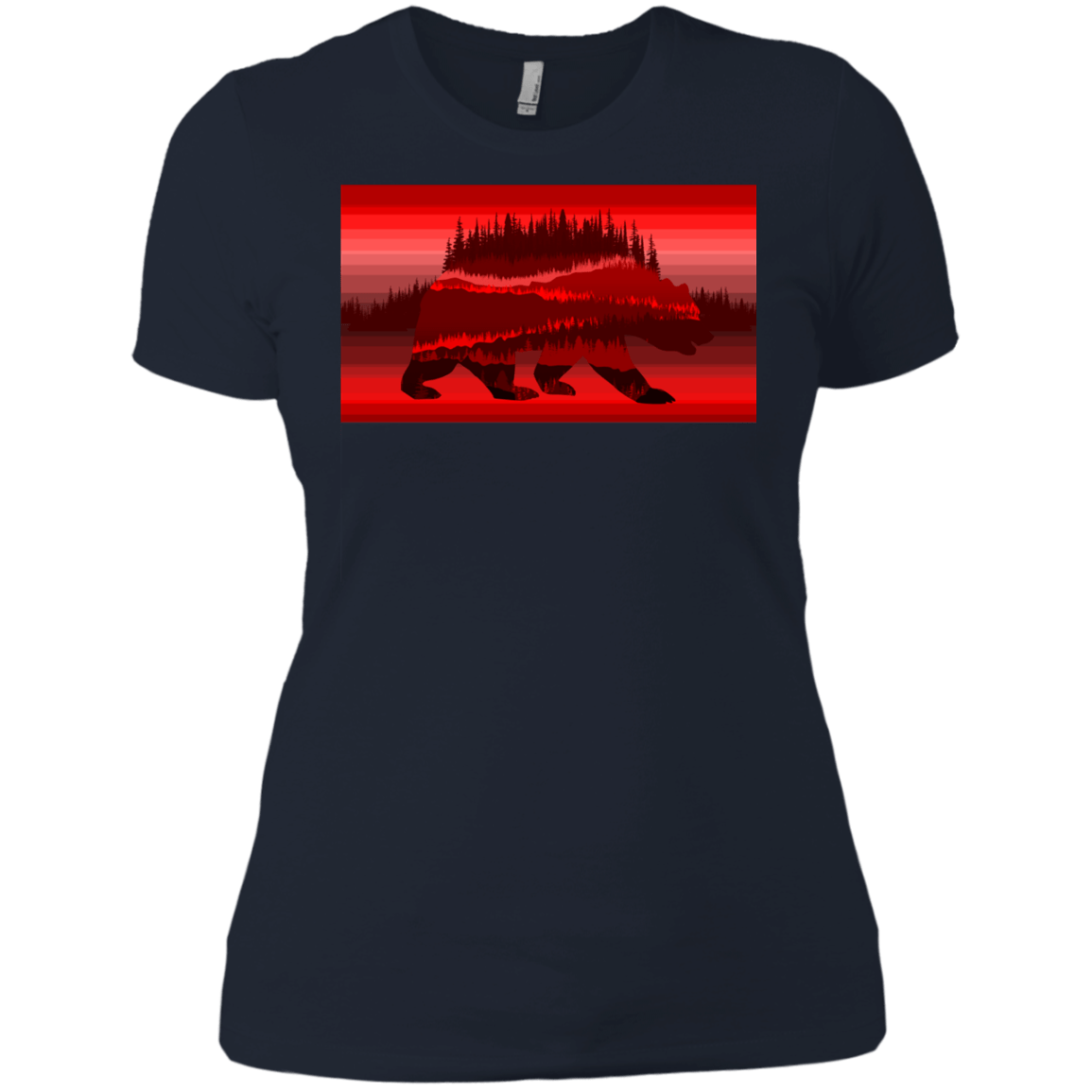 T-Shirts Midnight Navy / X-Small Forest Bear Women's Premium T-Shirt