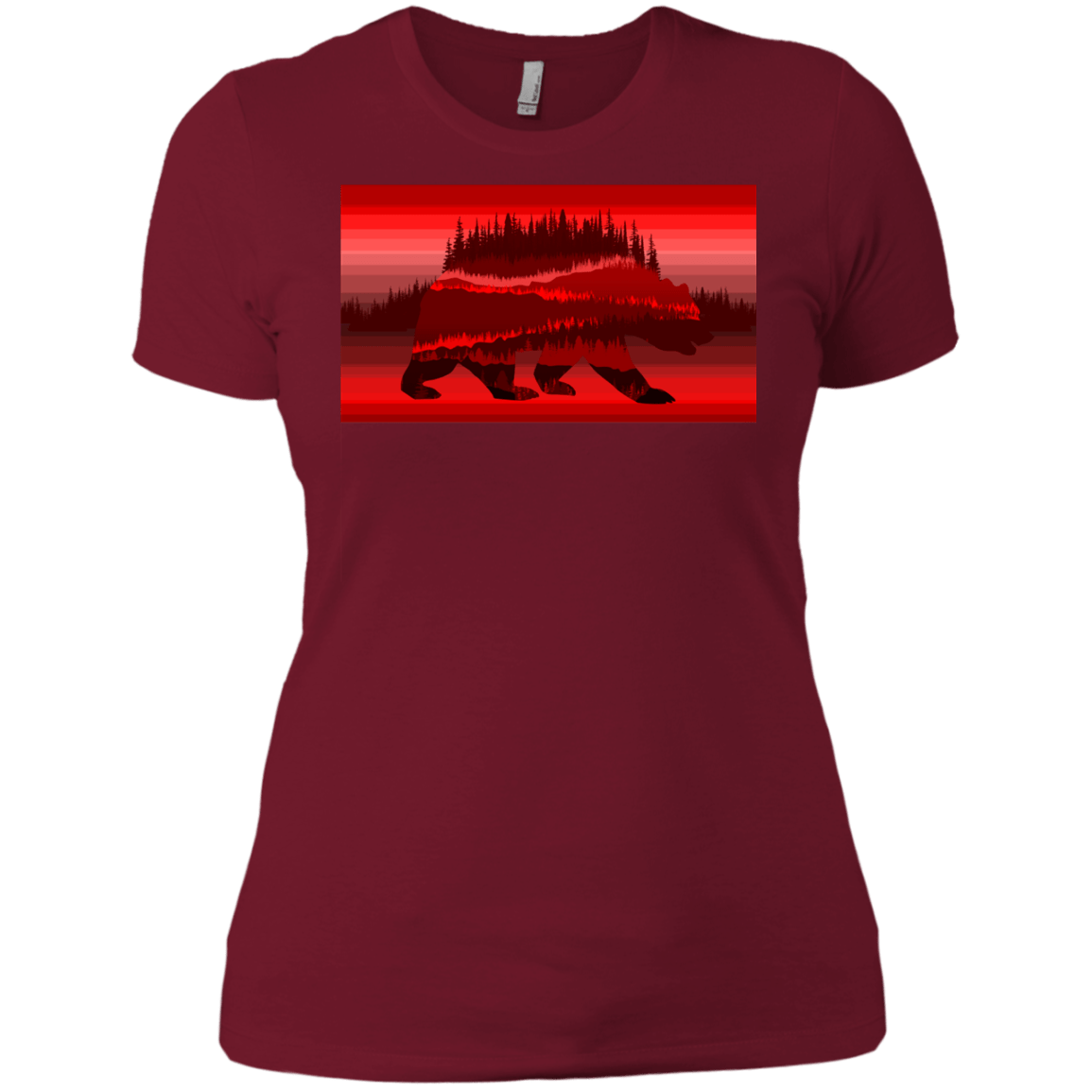 T-Shirts Scarlet / X-Small Forest Bear Women's Premium T-Shirt