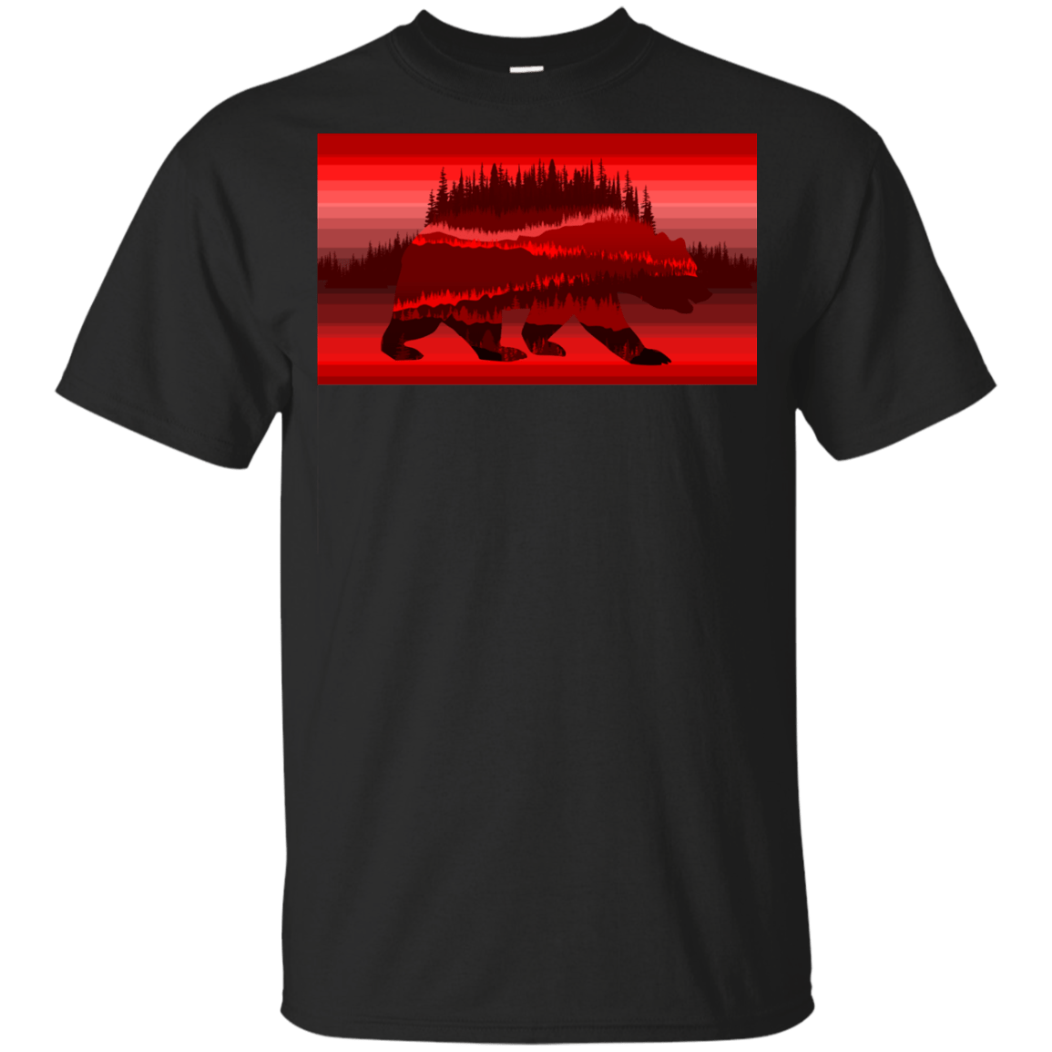 T-Shirts Black / YXS Forest Bear Youth T-Shirt