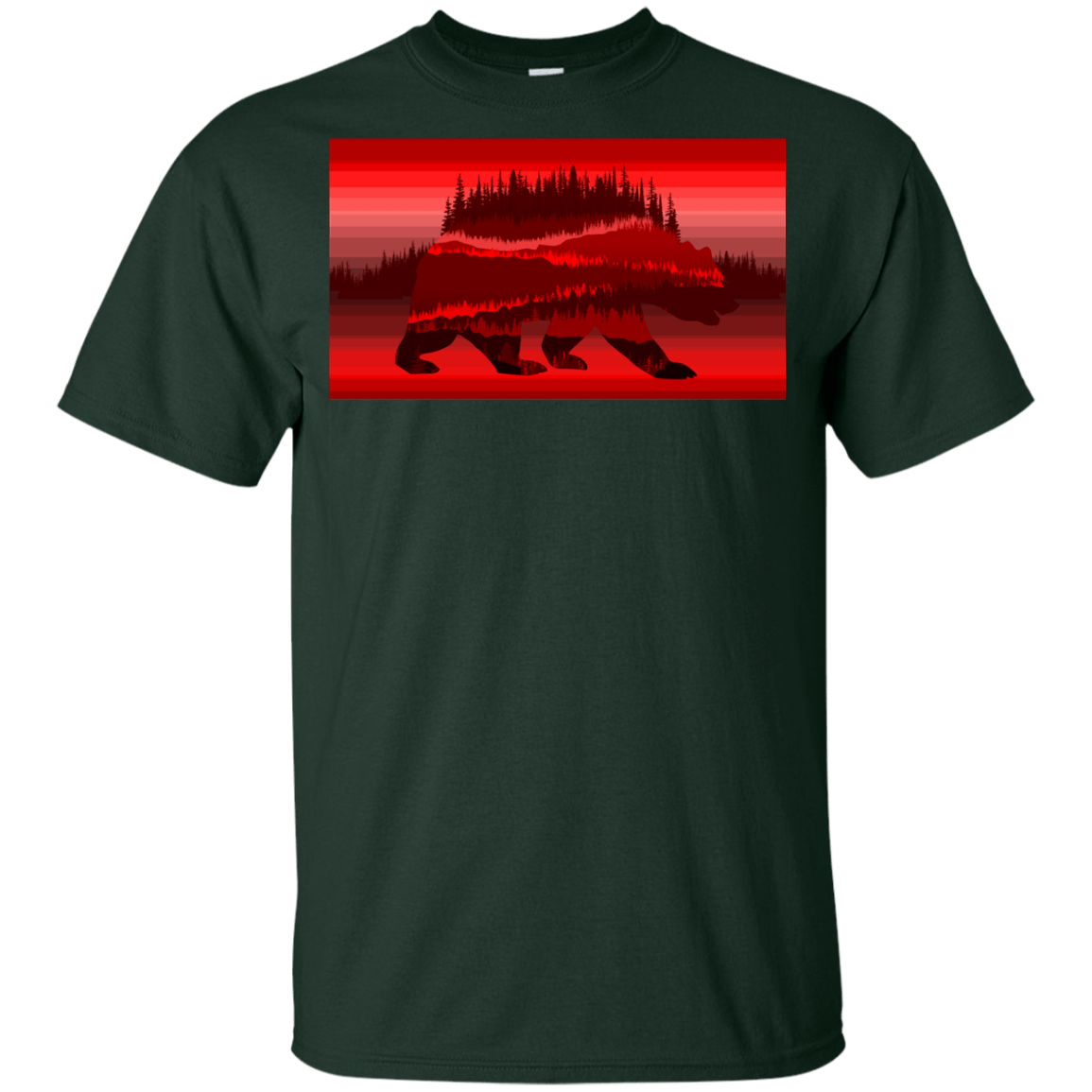 T-Shirts Forest / YXS Forest Bear Youth T-Shirt