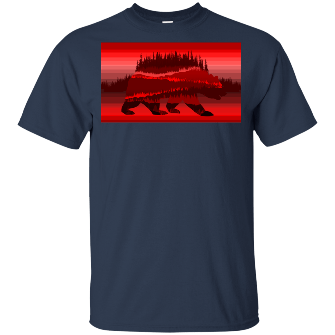 T-Shirts Navy / YXS Forest Bear Youth T-Shirt