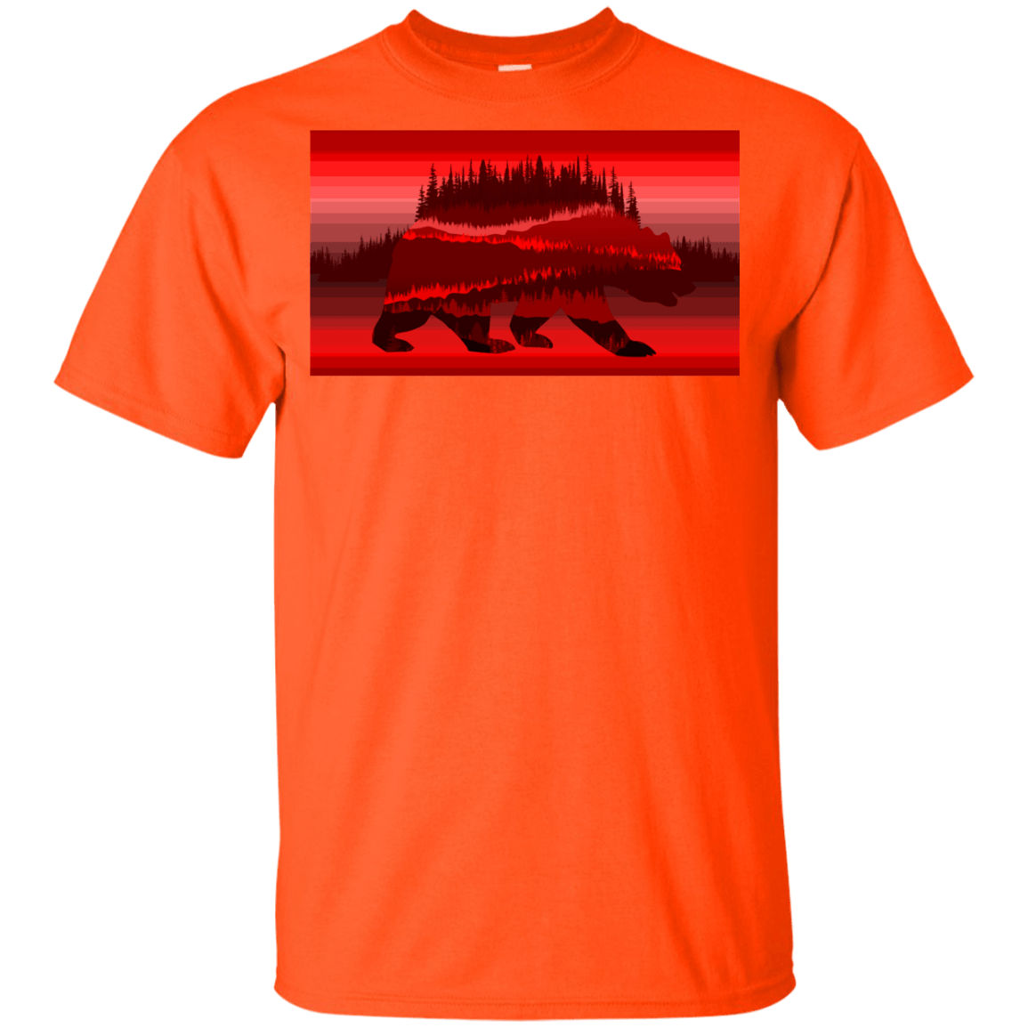 T-Shirts Orange / YXS Forest Bear Youth T-Shirt