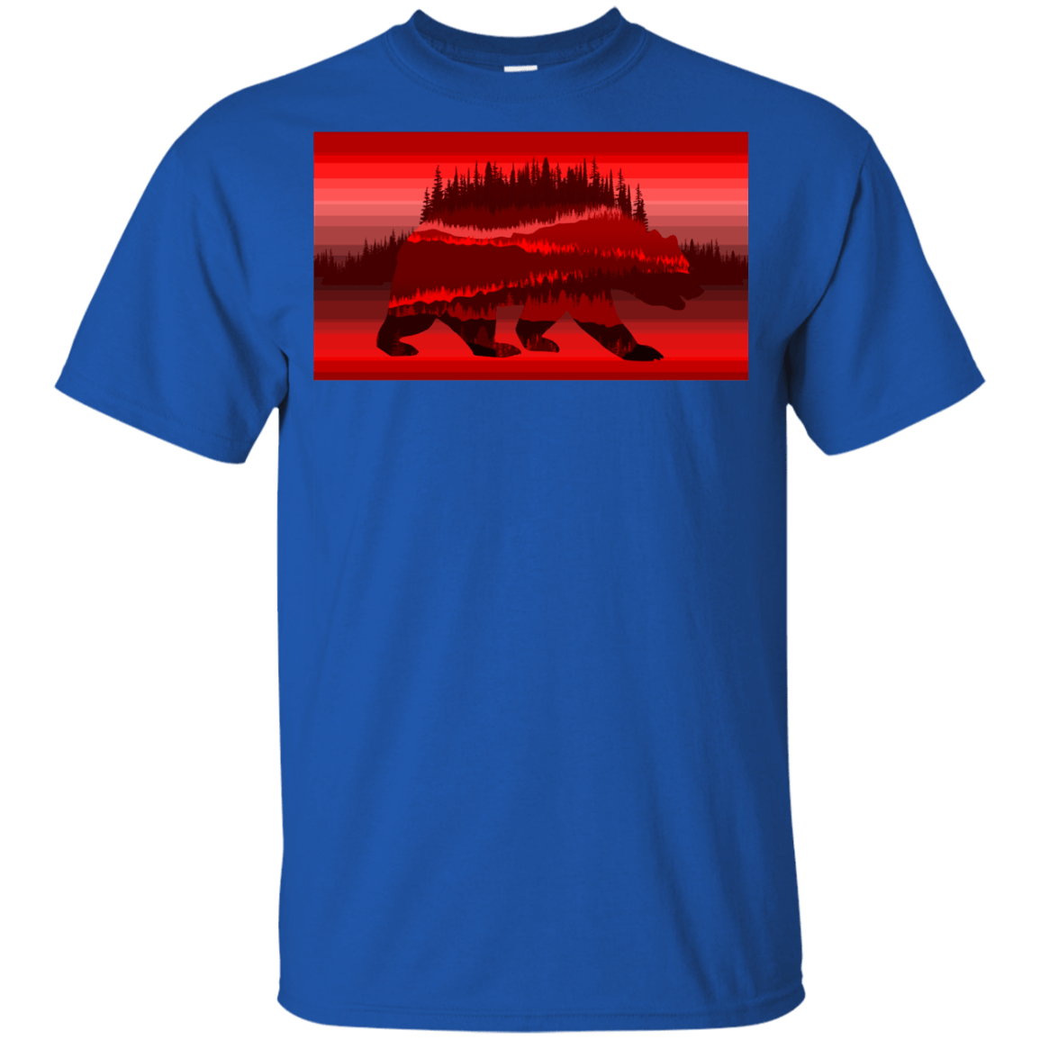 T-Shirts Royal / YXS Forest Bear Youth T-Shirt