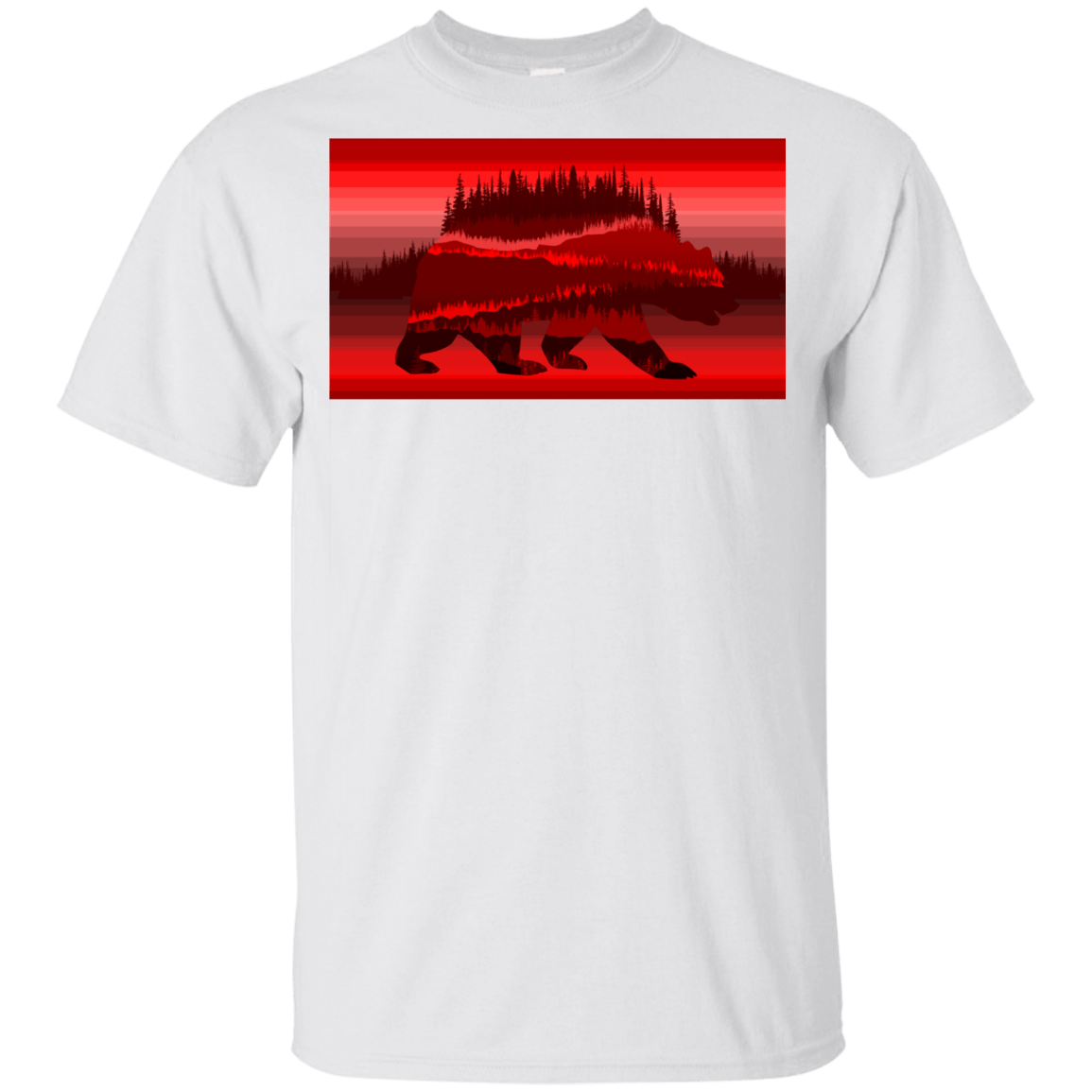 T-Shirts White / YXS Forest Bear Youth T-Shirt