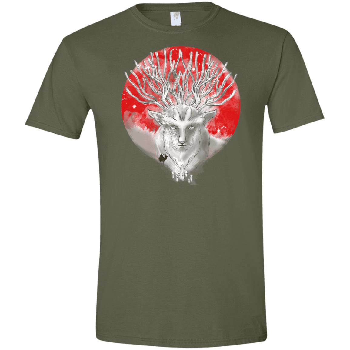 T-Shirts Military Green / S Forest defenders Men's Semi-Fitted Softstyle