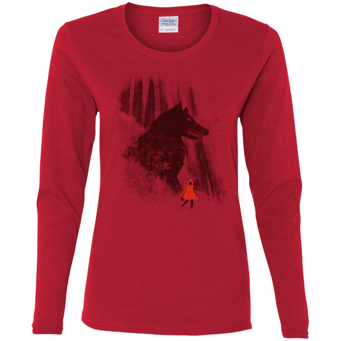 T-Shirts Red / S Forest Friendly Women's Long Sleeve T-Shirt