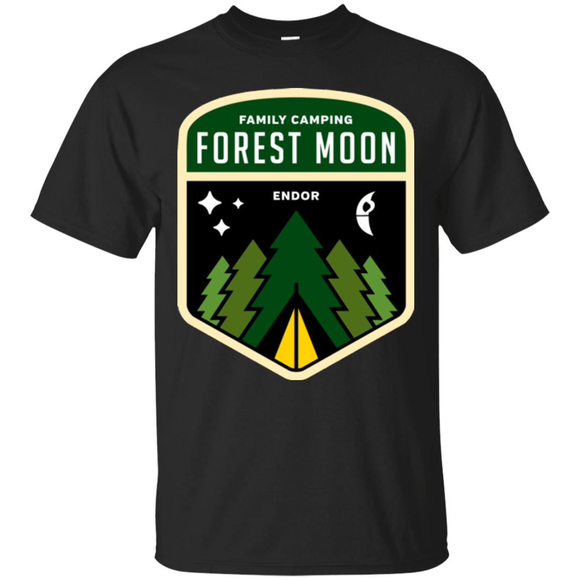 T-Shirts Black / Small Forest Moon T-Shirt