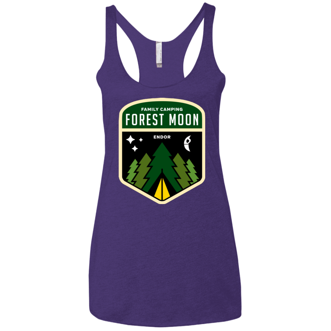 T-Shirts Purple / X-Small Forest Moon Women's Triblend Racerback Tank