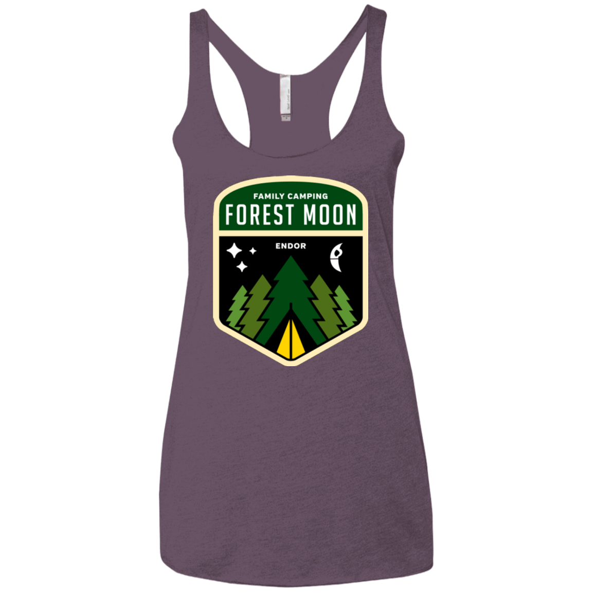 T-Shirts Vintage Purple / X-Small Forest Moon Women's Triblend Racerback Tank