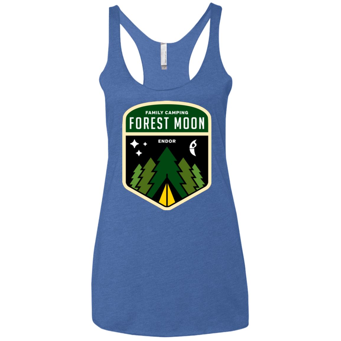 T-Shirts Vintage Royal / X-Small Forest Moon Women's Triblend Racerback Tank