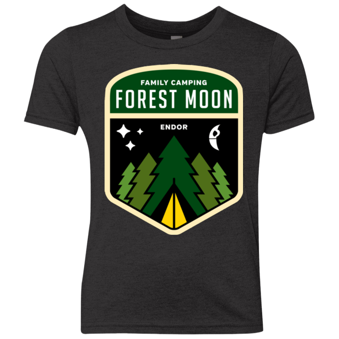 T-Shirts Vintage Black / YXS Forest Moon Youth Triblend T-Shirt
