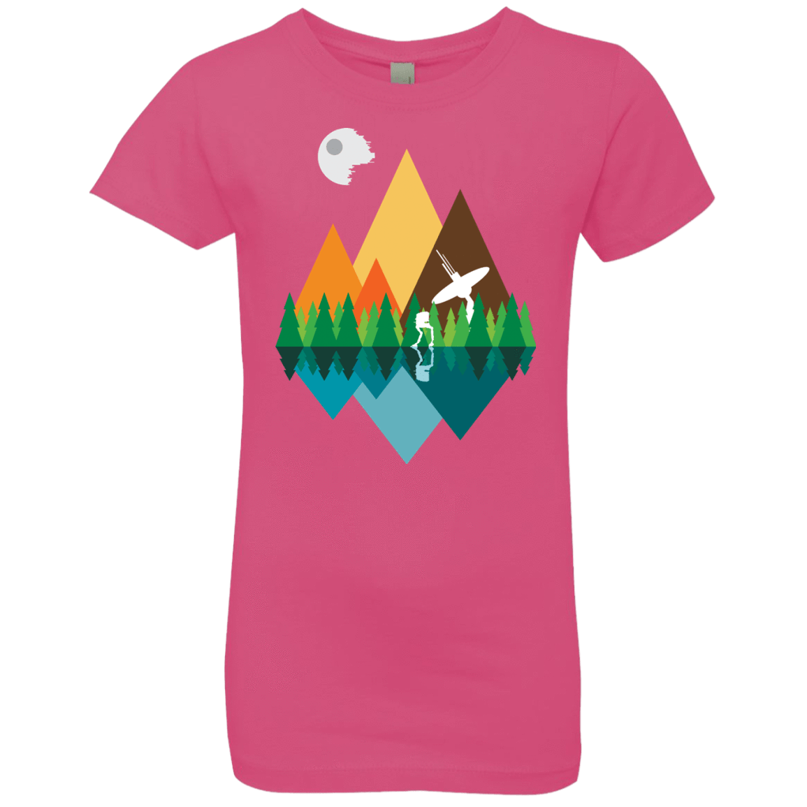 T-Shirts Hot Pink / YXS Forest View Girls Premium T-Shirt