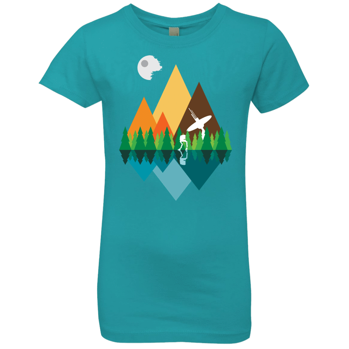 T-Shirts Tahiti Blue / YXS Forest View Girls Premium T-Shirt