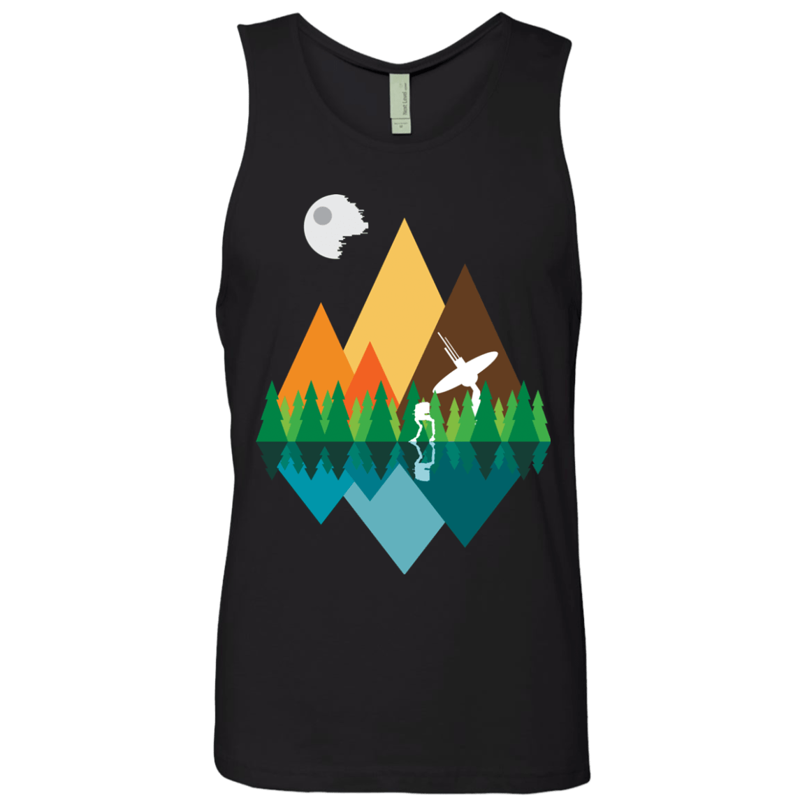 T-Shirts Black / Small Forest View Men's Premium Tank Top
