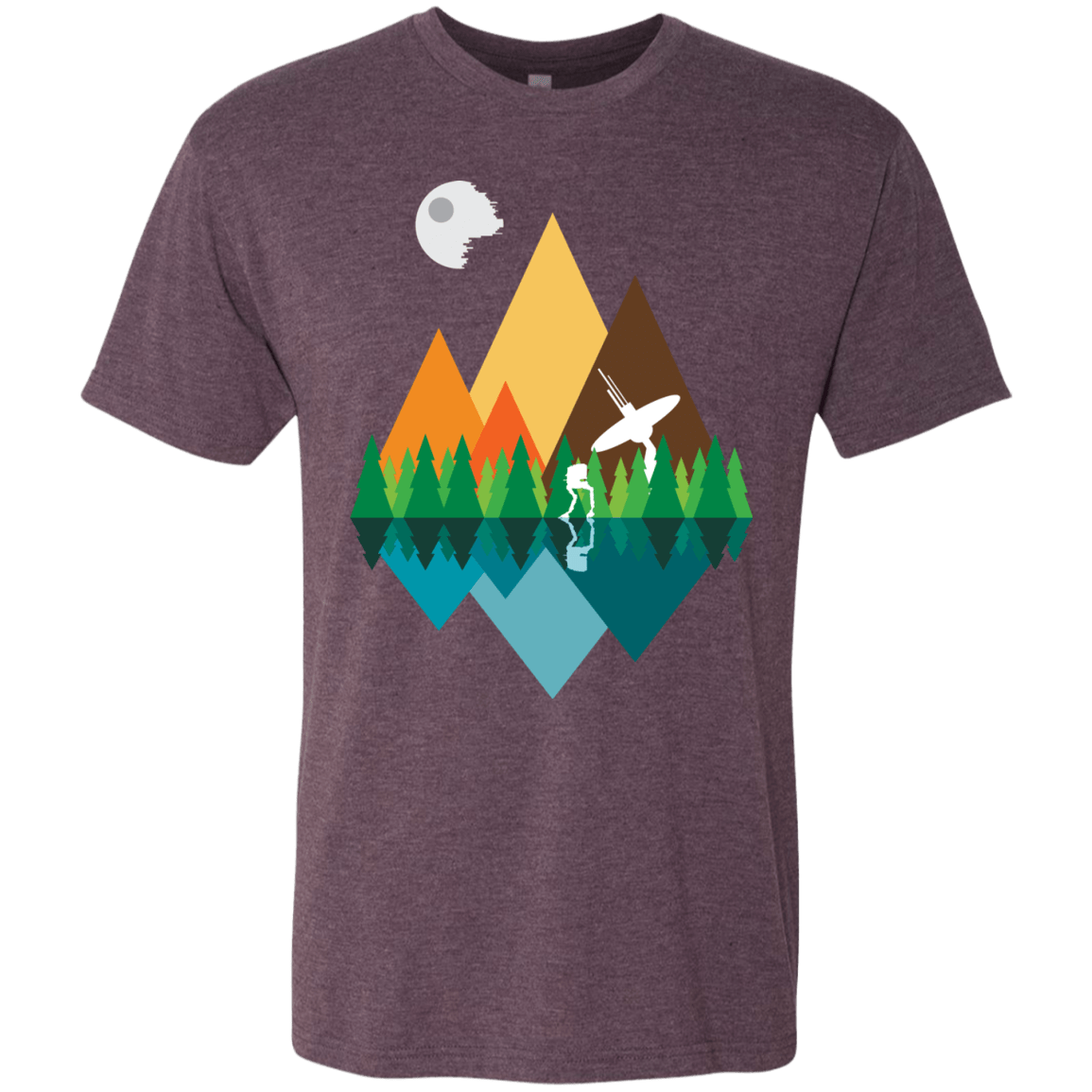 T-Shirts Vintage Purple / Small Forest View Men's Triblend T-Shirt