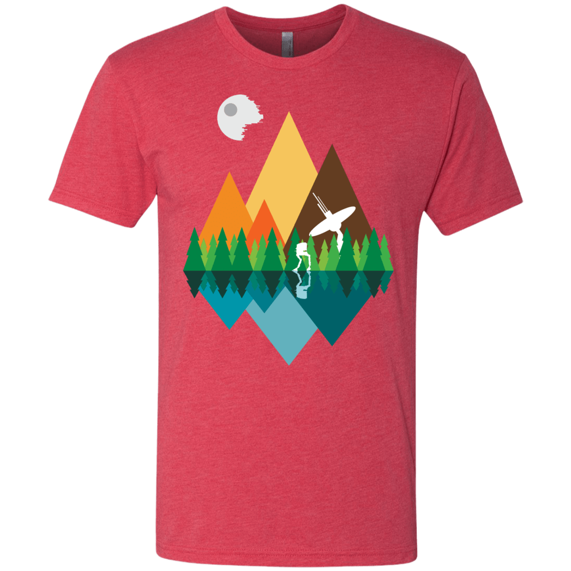 T-Shirts Vintage Red / Small Forest View Men's Triblend T-Shirt