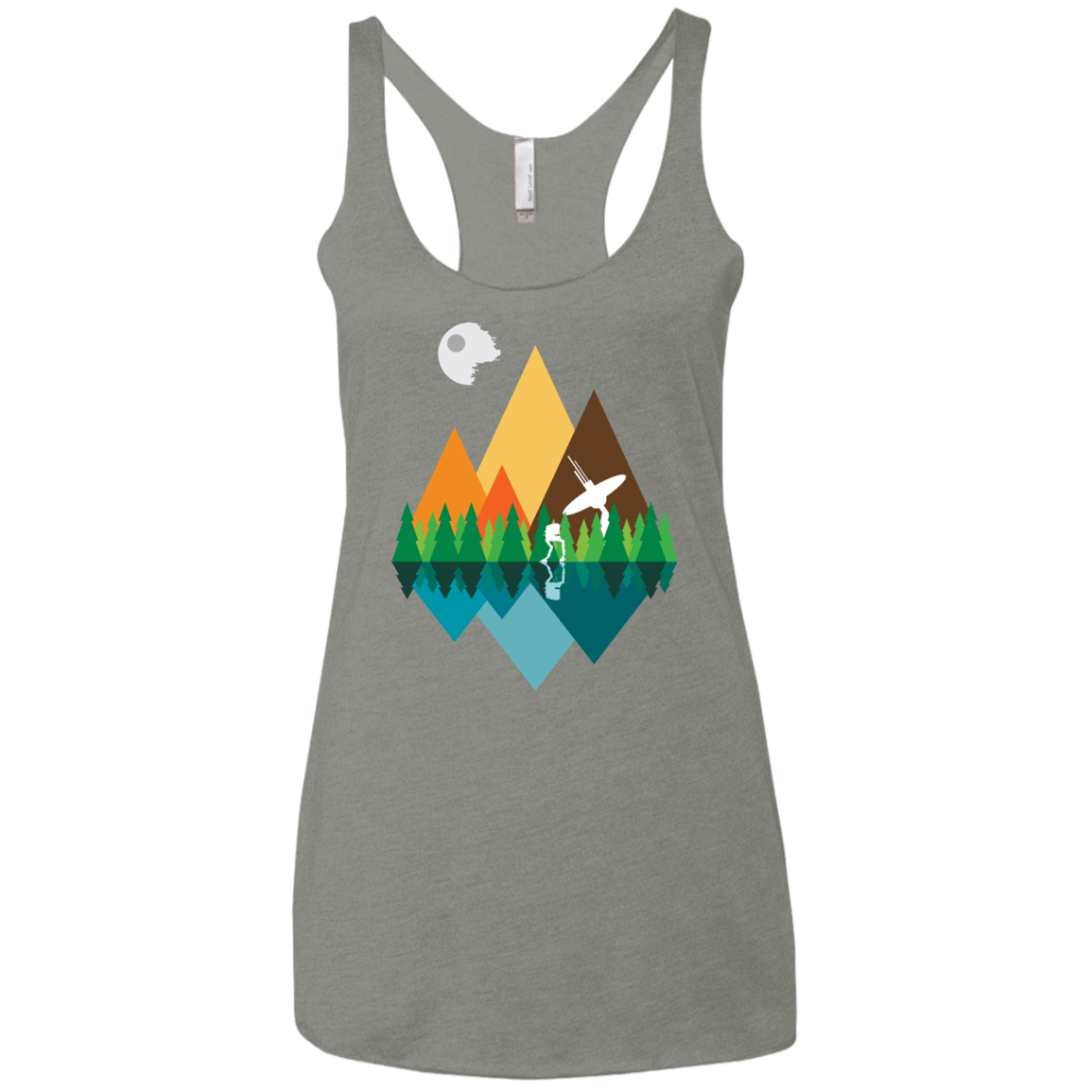 T-Shirts Venetian Grey / X-Small Forest View Women's Triblend Racerback Tank