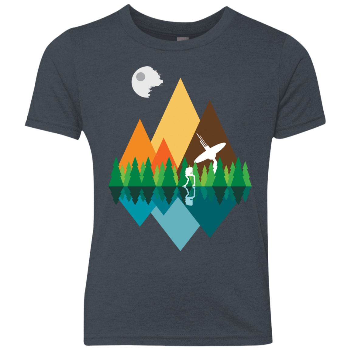 T-Shirts Vintage Navy / YXS Forest View Youth Triblend T-Shirt