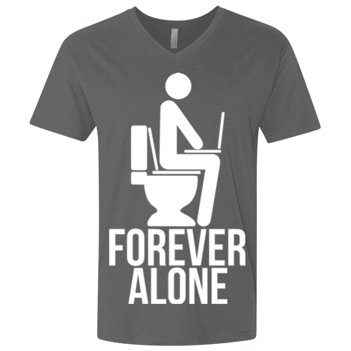 T-Shirts Heavy Metal / X-Small Forever alone Men's Premium V-Neck