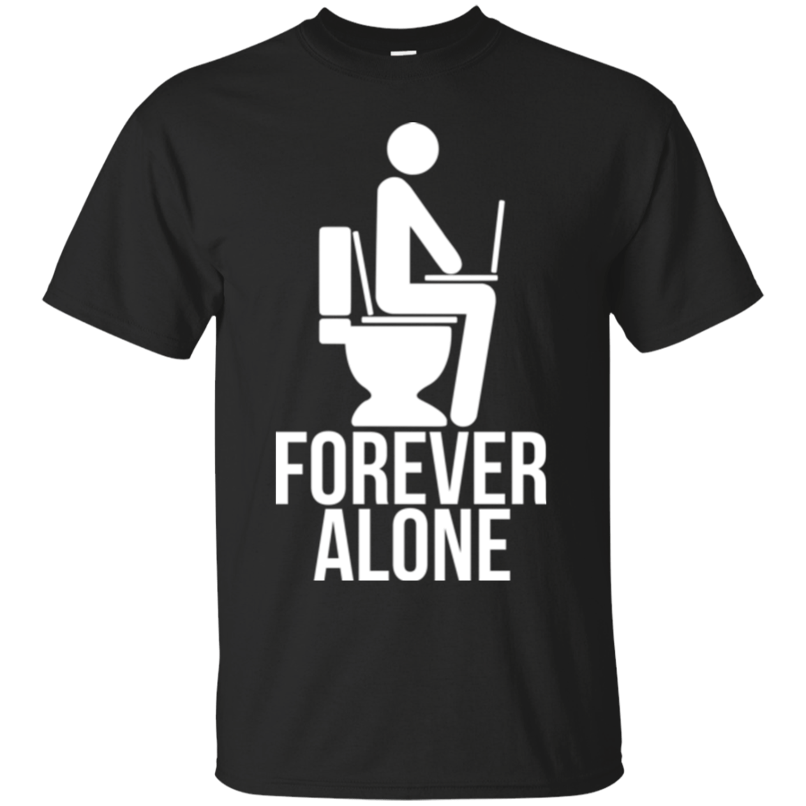 T-Shirts Black / Small Forever alone T-Shirt