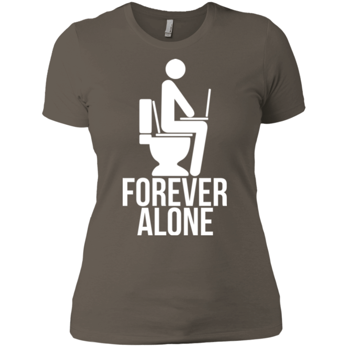 T-Shirts Warm Grey / X-Small Forever alone Women's Premium T-Shirt