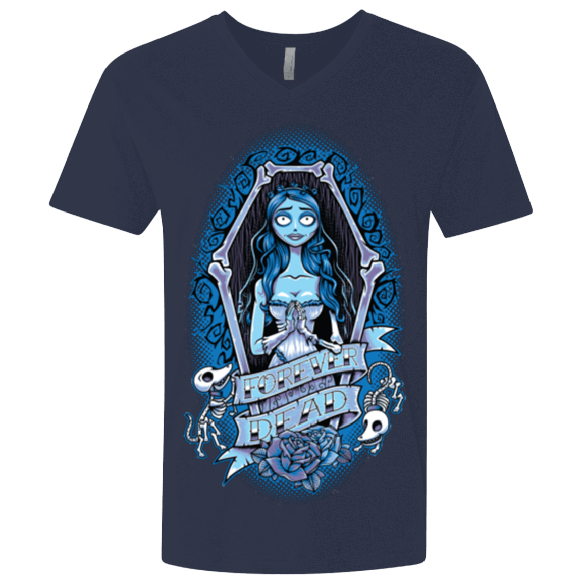 T-Shirts Midnight Navy / X-Small Forever Dead Men's Premium V-Neck