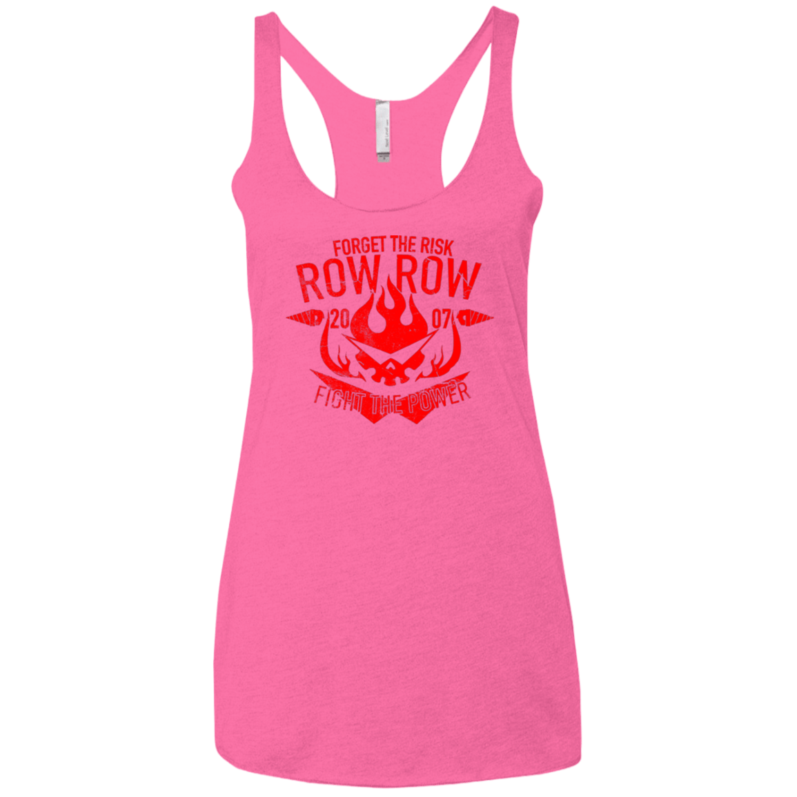 T-Shirts Vintage Pink / X-Small Forget the Risk Women's Triblend Racerback Tank